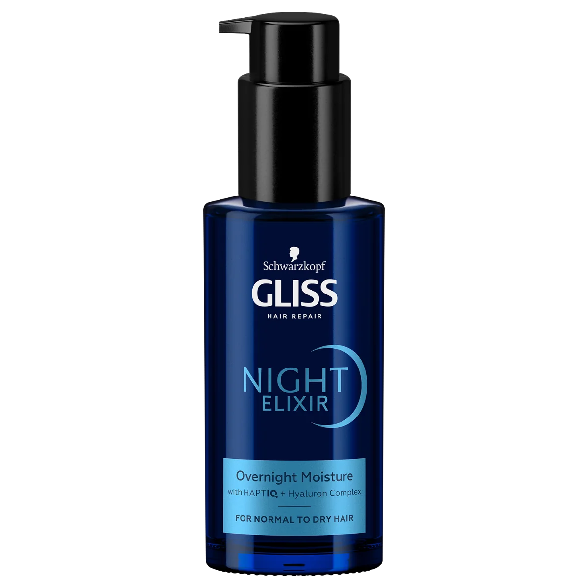 Schwarzkopf Gliss Night Elixir Overnight Moisture, eliksir na noc do włosów normalnych i suchych, 100 ml