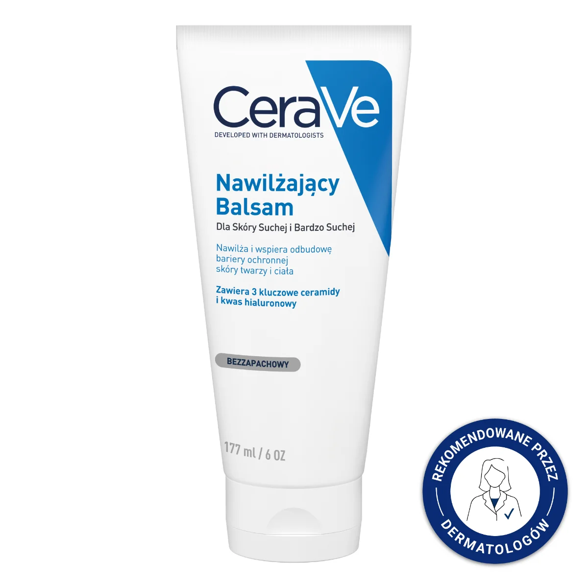 CeraVe, balsam nawilżający do twarzy i ciała z ceramidami, 177 ml