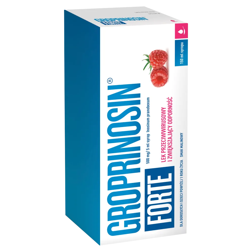 Groprinosin Forte, 500 mg/ 5 ml, syrop, 150 ml 