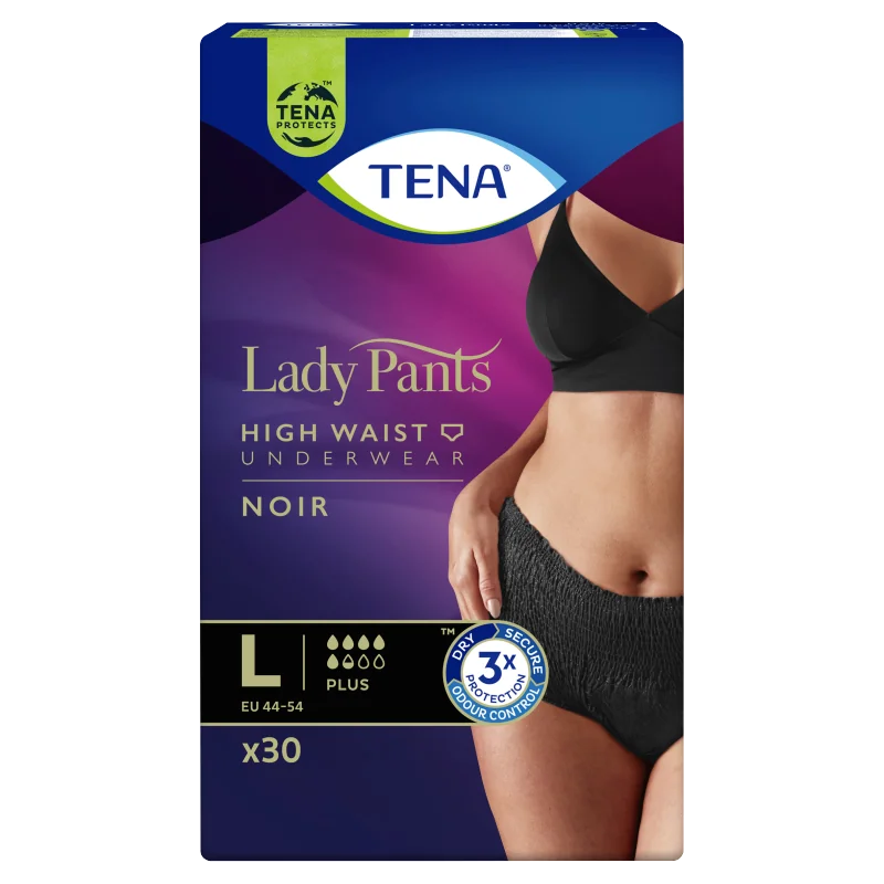 Tena Lady Pants Plus Noir, bielizna chłonna, large 95-130 cm, 30 sztuk