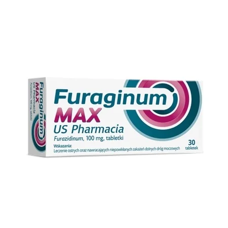 Furaginum Max US Pharmacia, 100mg, 30 tabletek