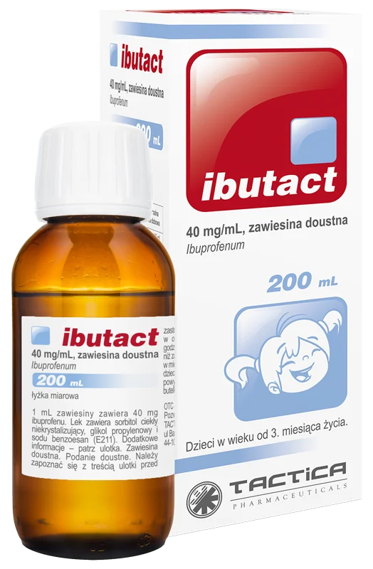 Ibutact, 40 mg/ml, zawiesina doustna, 200 ml