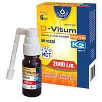 Oleofarm D-Vitum forte 2000 j.m. K2, aerozol, suplement diety, 6 ml