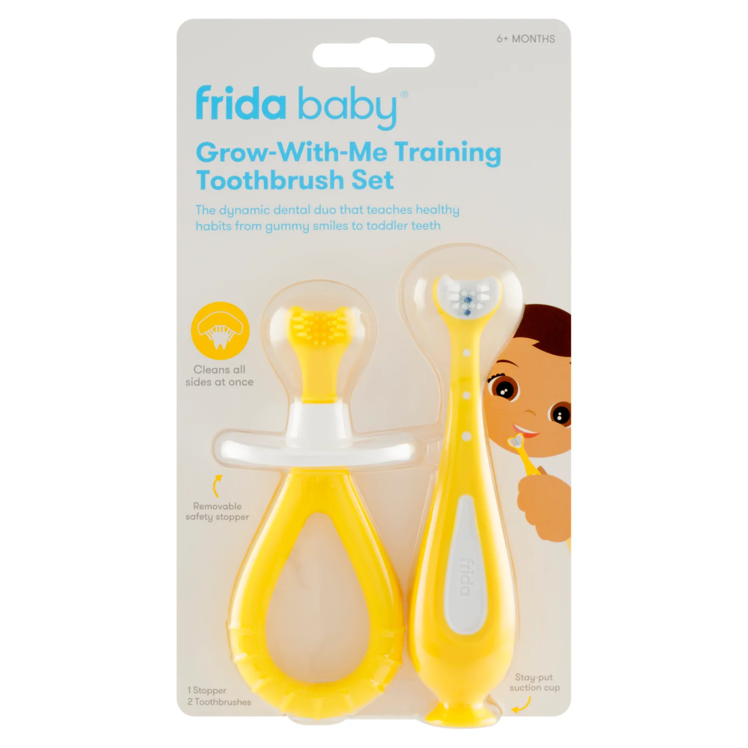 FridaBaby Grow-With-Me zestaw szczoteczek treningowych 