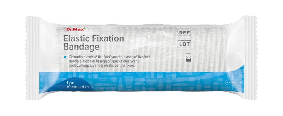 Elastic Fixation Bandage Dr.Max, opaska podtrzymująca 10 cm x 4 m, 1 sztuka