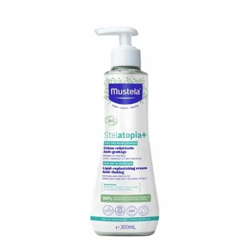 Mustela Stelatopia+, krem uzupełniający lipidy, 300 ml