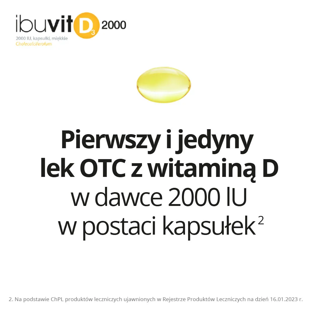 Ibuvit D3 2000 IU, 90 kapsułek 