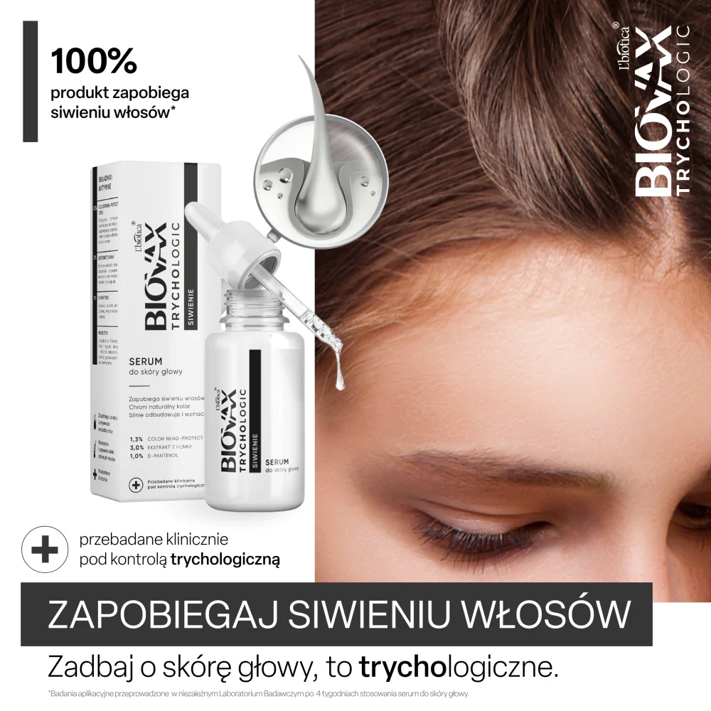 Biovax Trychologic Siwienie serum do skóry głowy, 50 ml