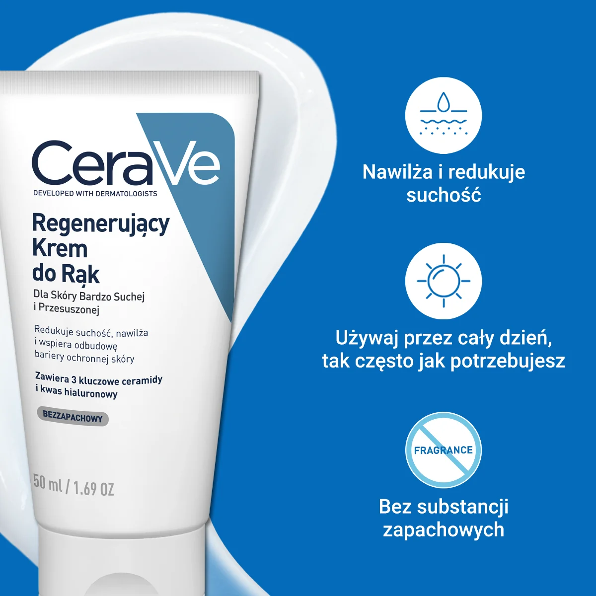 Cerave regenerujący krem do rąk, 50 ml