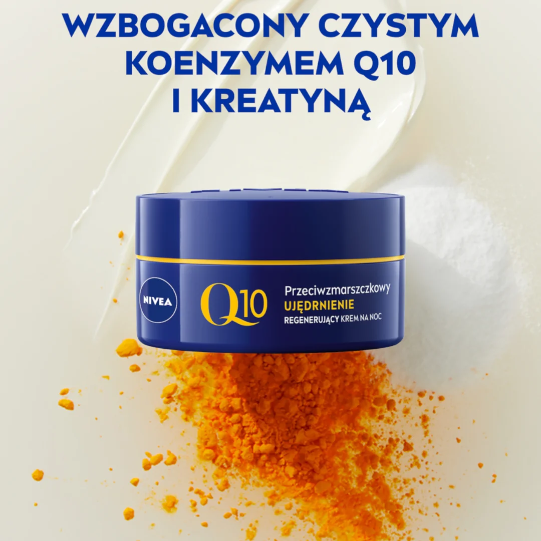 Nivea Q10 Ujędrnienie przeciwzmarszczkowy krem do twarzy na noc, 50 ml