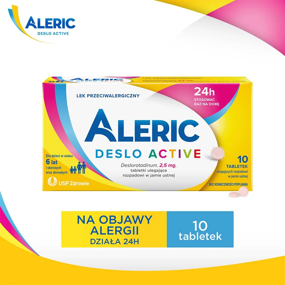 Aleric Deslo Active 2,5mg 10 tabletek ulegających rozpuszczeniu w jamie ustnej