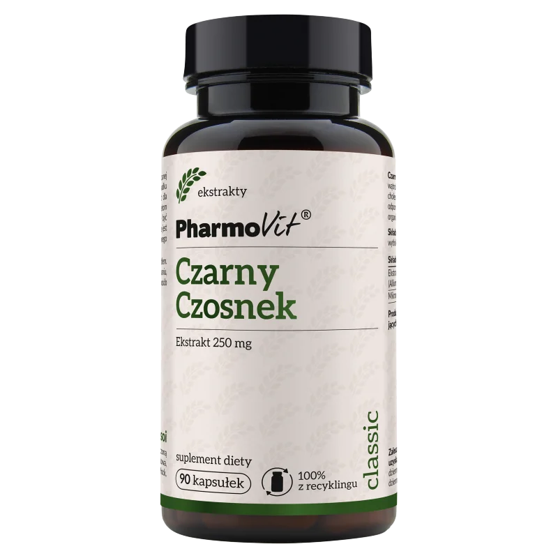 Pharmovit Classic Czarny czosnek 250 mg, suplement diety, 90 kapsułek