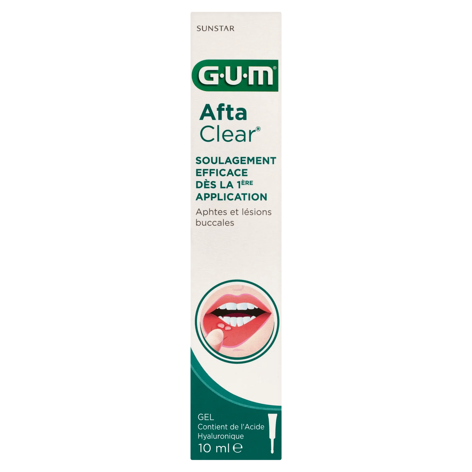 Sunstar Gum Afta Clear, żel na afty, 10 ml