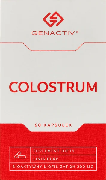 Genactiv Colostrum, suplement diety, 60 kapsułek