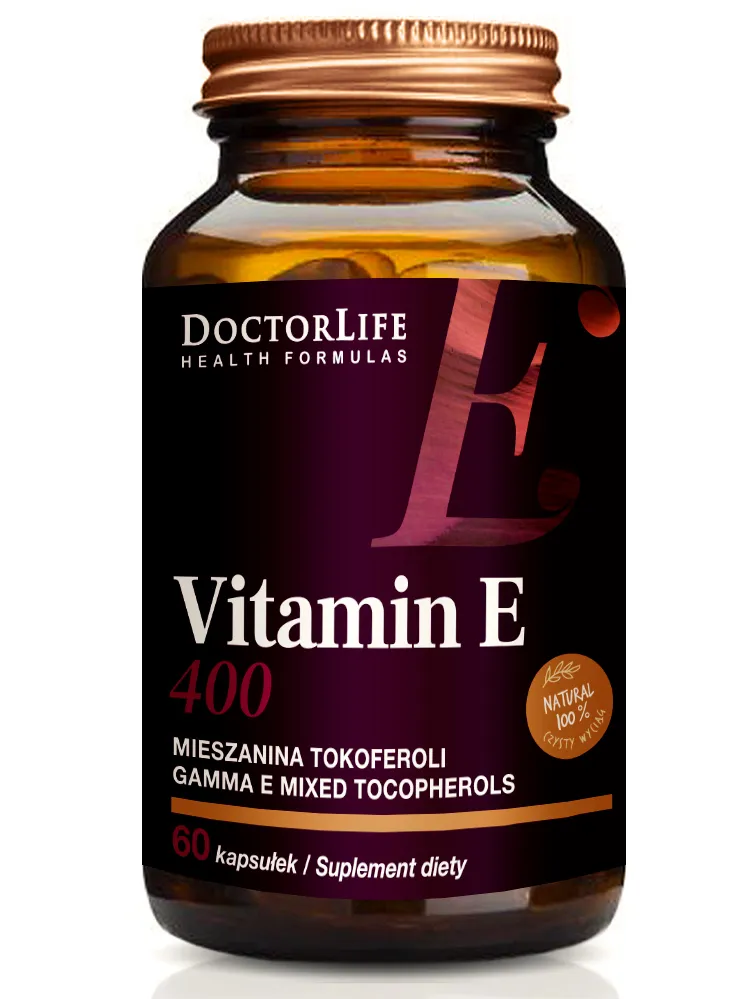 Doctor Life Vitamin E-400 250 mg, 60 kapsułek 