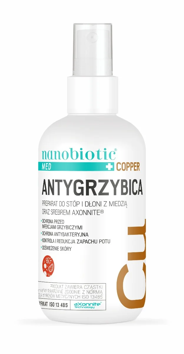 Nanobiotic Med Copper Antygrzybica do stóp i dłoni, 75 ml