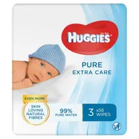 Huggies Pure Extra Care, chusteczki nawilżane, 3 x 56 sztuk