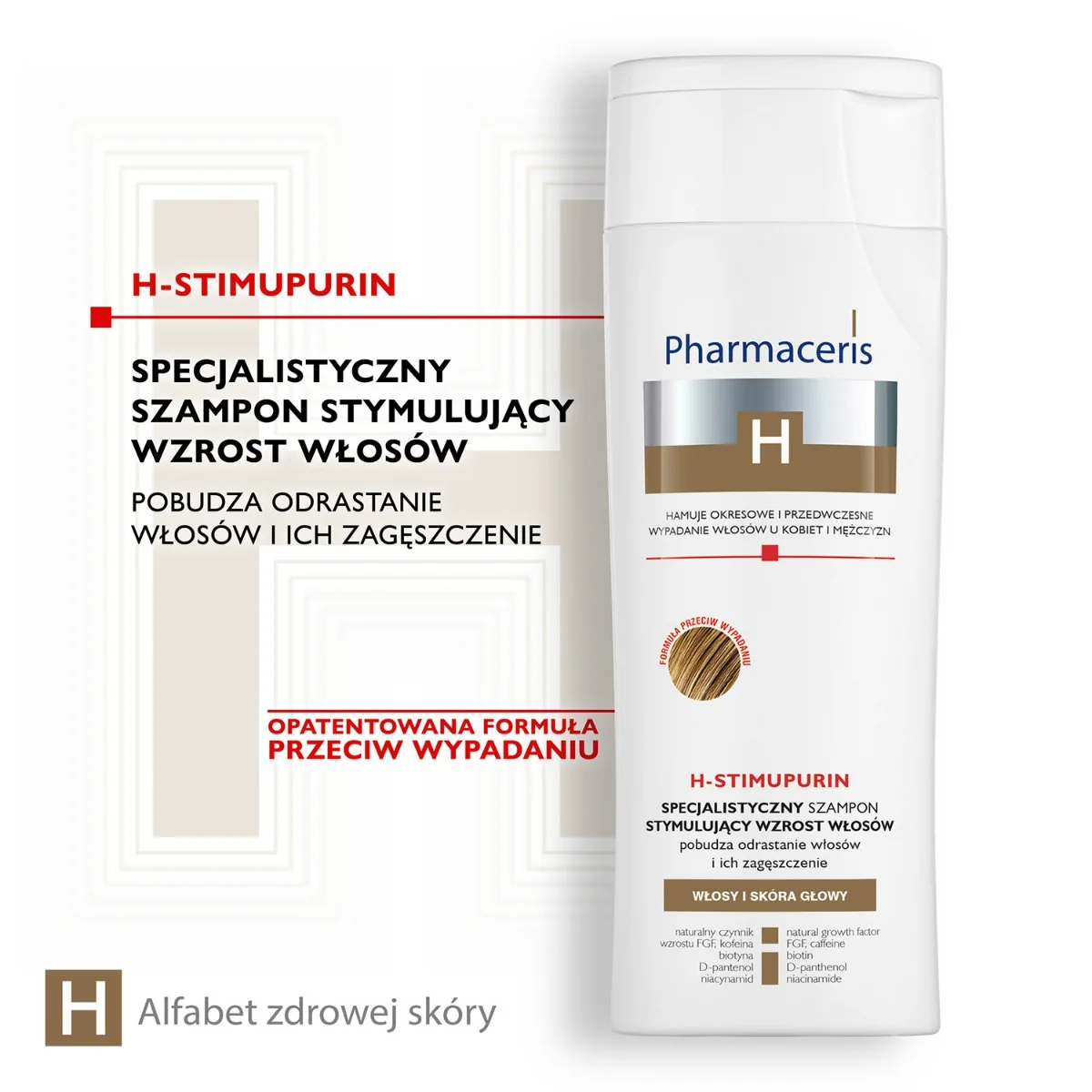 Pharmaceris H-Stimupurin szampon stymulujący wzrost włosów, 250 ml