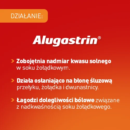 Alugastrin, 340 mg, 20 tabletek o smaku miętowym 