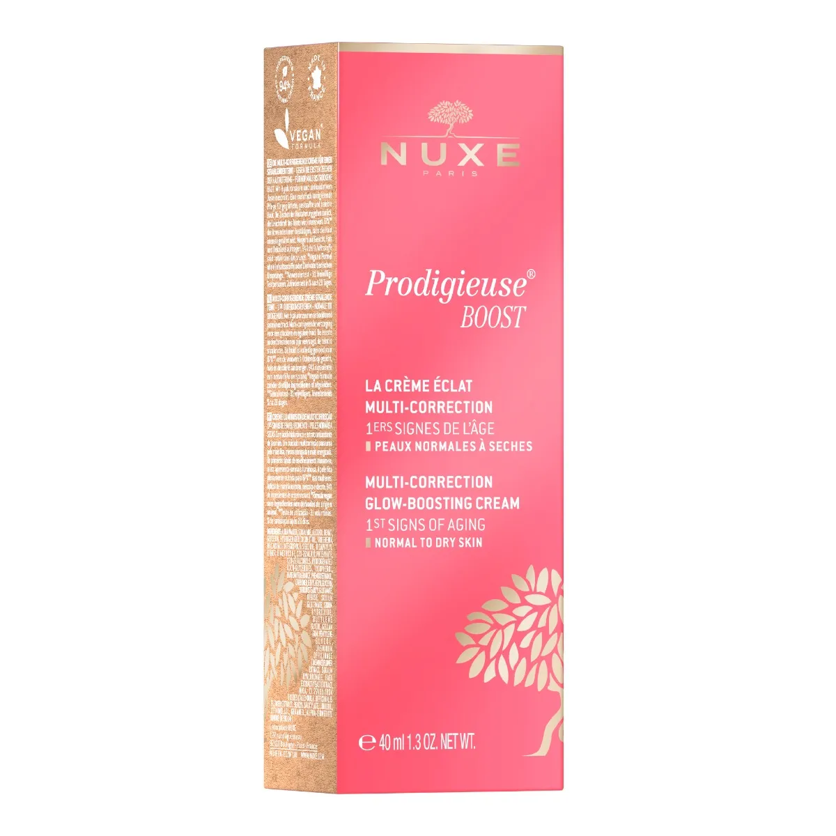 Nuxe Prodigieuse® BOOST Rozświetlający krem do twarzy, skóra sucha, 40 ml 
