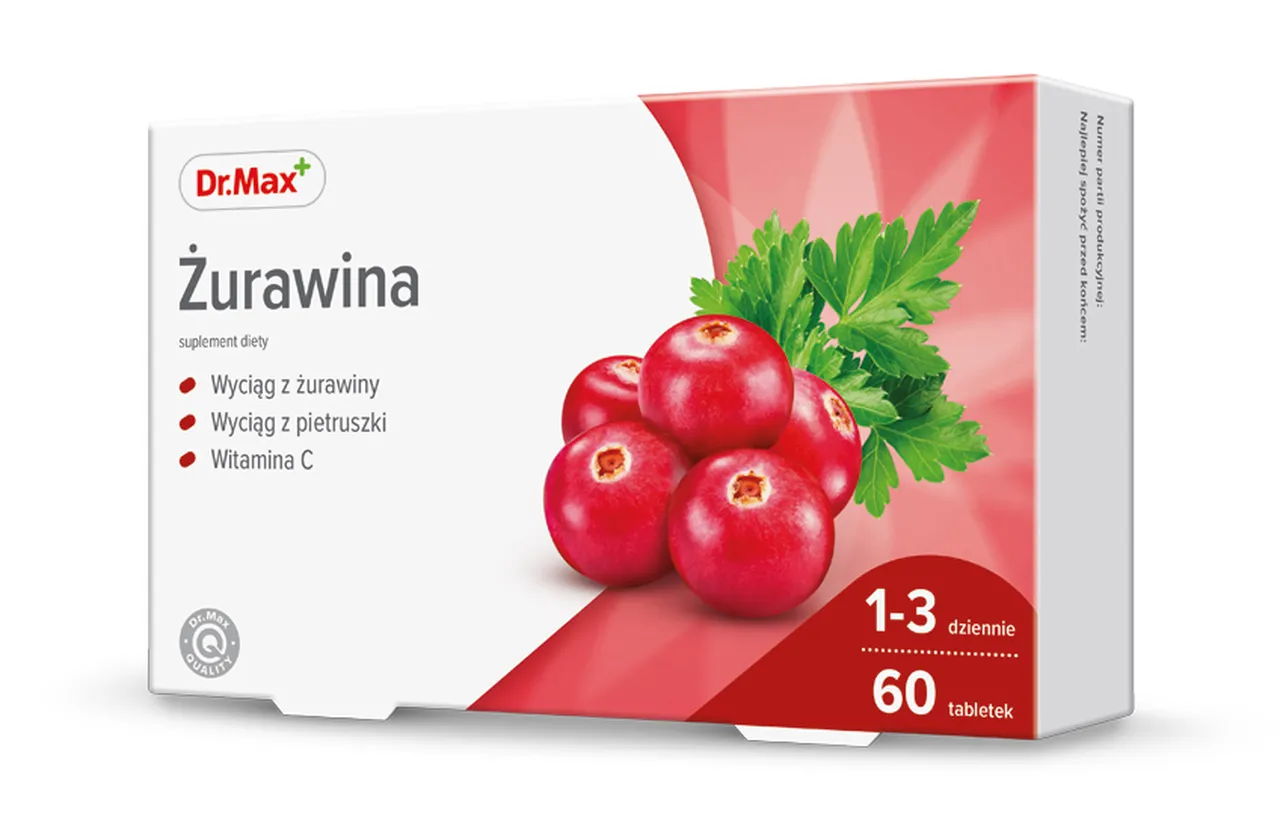 Dr.Max Żurawina, suplement diety, 60 tabletek