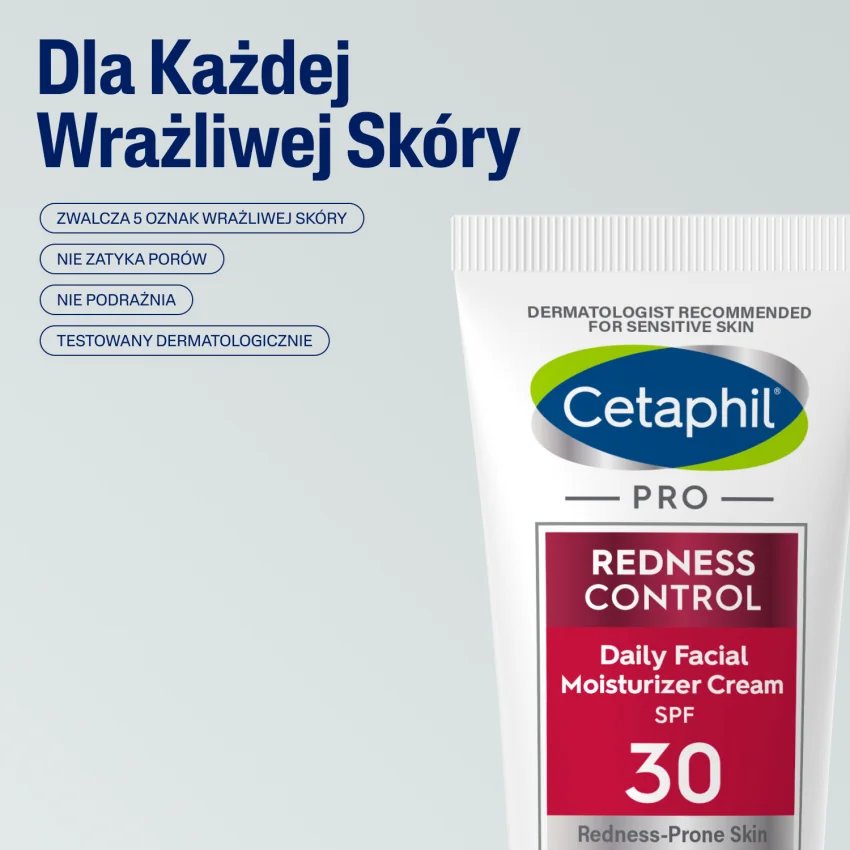 Cetaphil Pro Redness Controln krem nawilżający do twarzy SPF 30, 50 ml