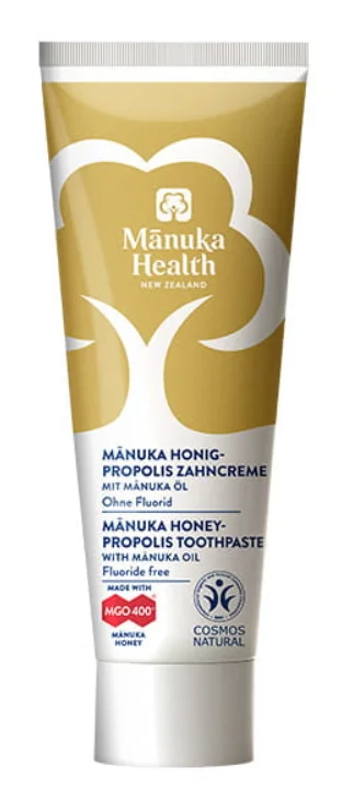 Manuka Health, pasta do zębów z miodem manuka MGO™ 400+, propolisem i olejkiem manuka, 75 ml