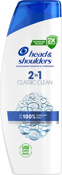 Head & Shoulders Classic Clean, szampon przeciwłupieżowy 2 w 1, 400 ml