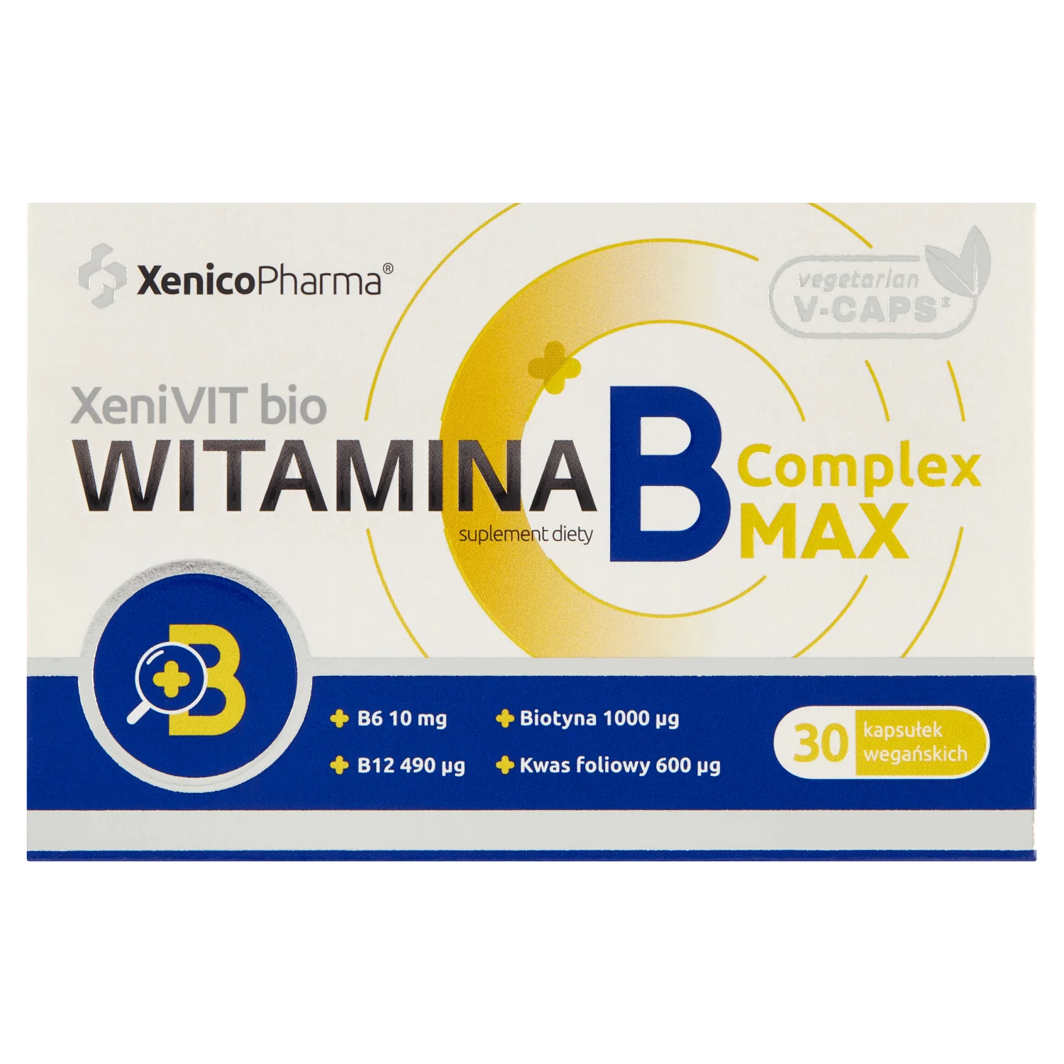 Witamina B Complex MAX suplement diety, 30 kapsułek