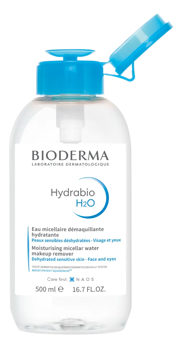 Bioderma Hydrabio H2O, płyn micelarny, butelka z pompką, 500 ml