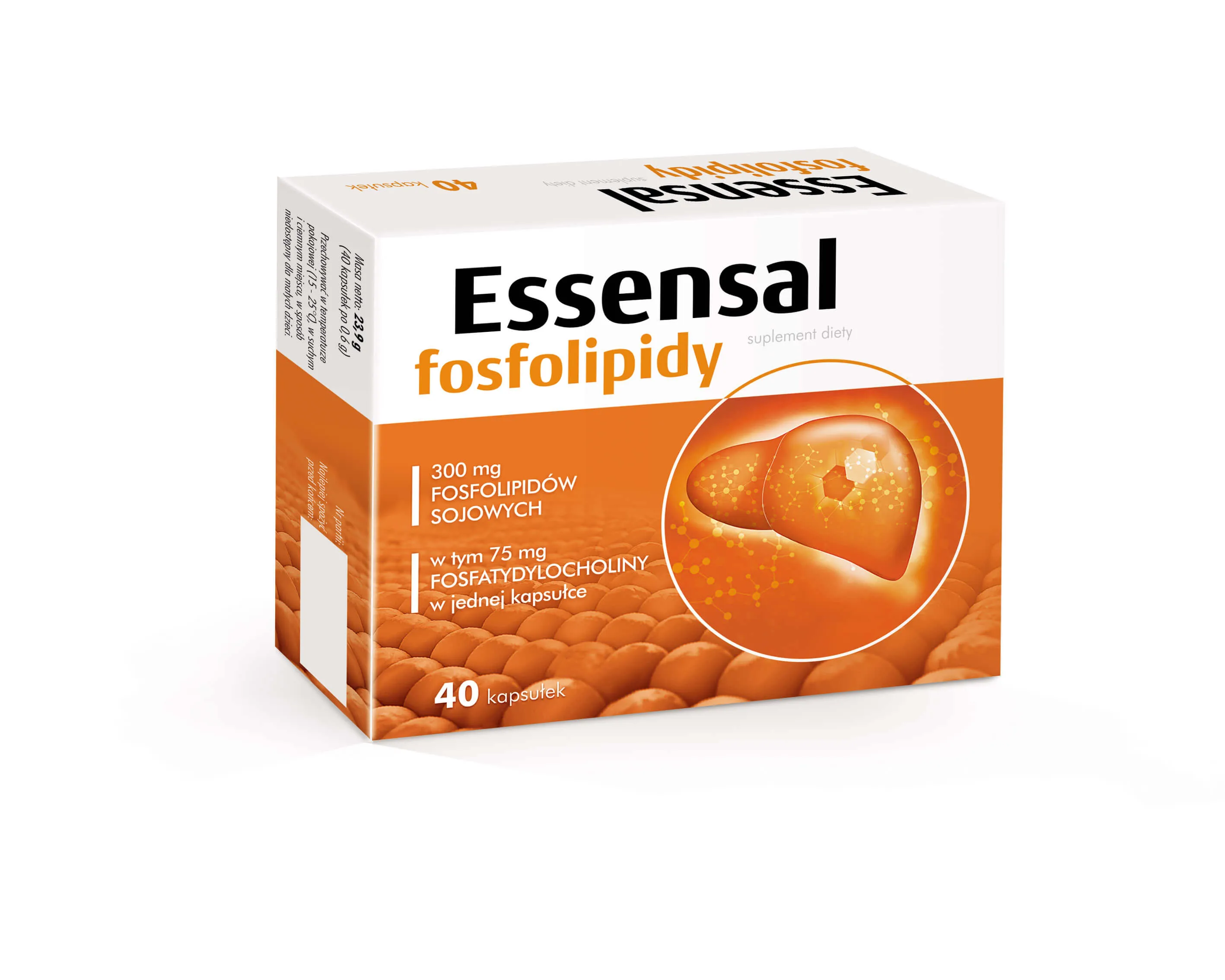Essensal Fosfolipidy, suplement diety, 40 kapsułek