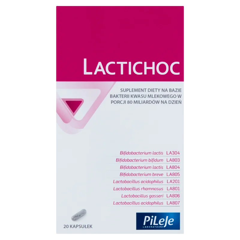 Lactichoc, suplement diety, 20 kapsułek