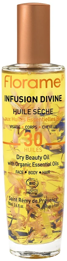 Florame Infiusion Divine, suchy olejek twarzy, włosów i ciała, 100 ml