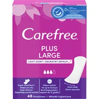 Carefree Plus Large, wkładki higieniczne delikatny zapach, 48 sztuk