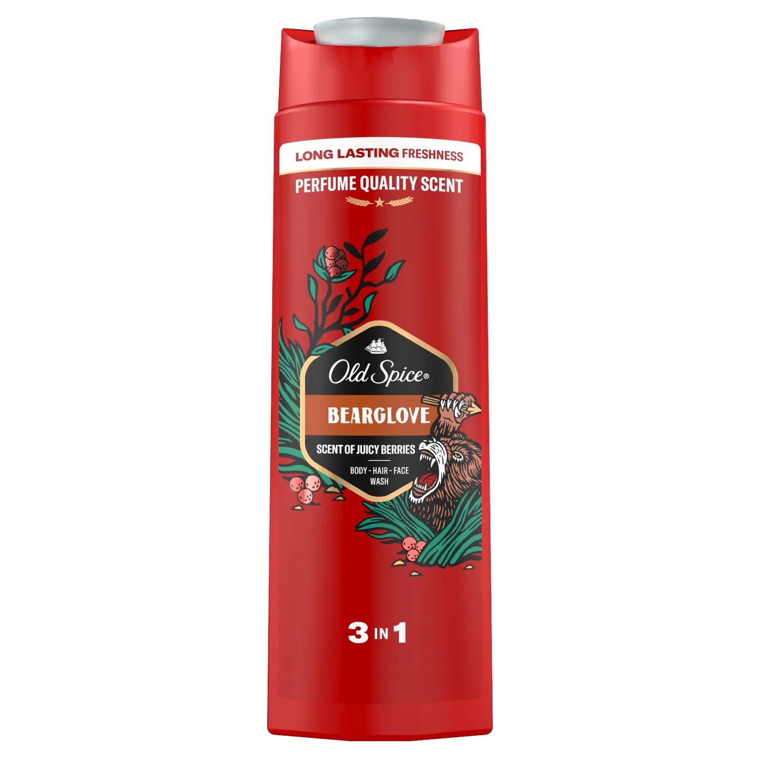 Old Spice Bearglove, Żel pod prysznic i szampon 3w1, 400 ml