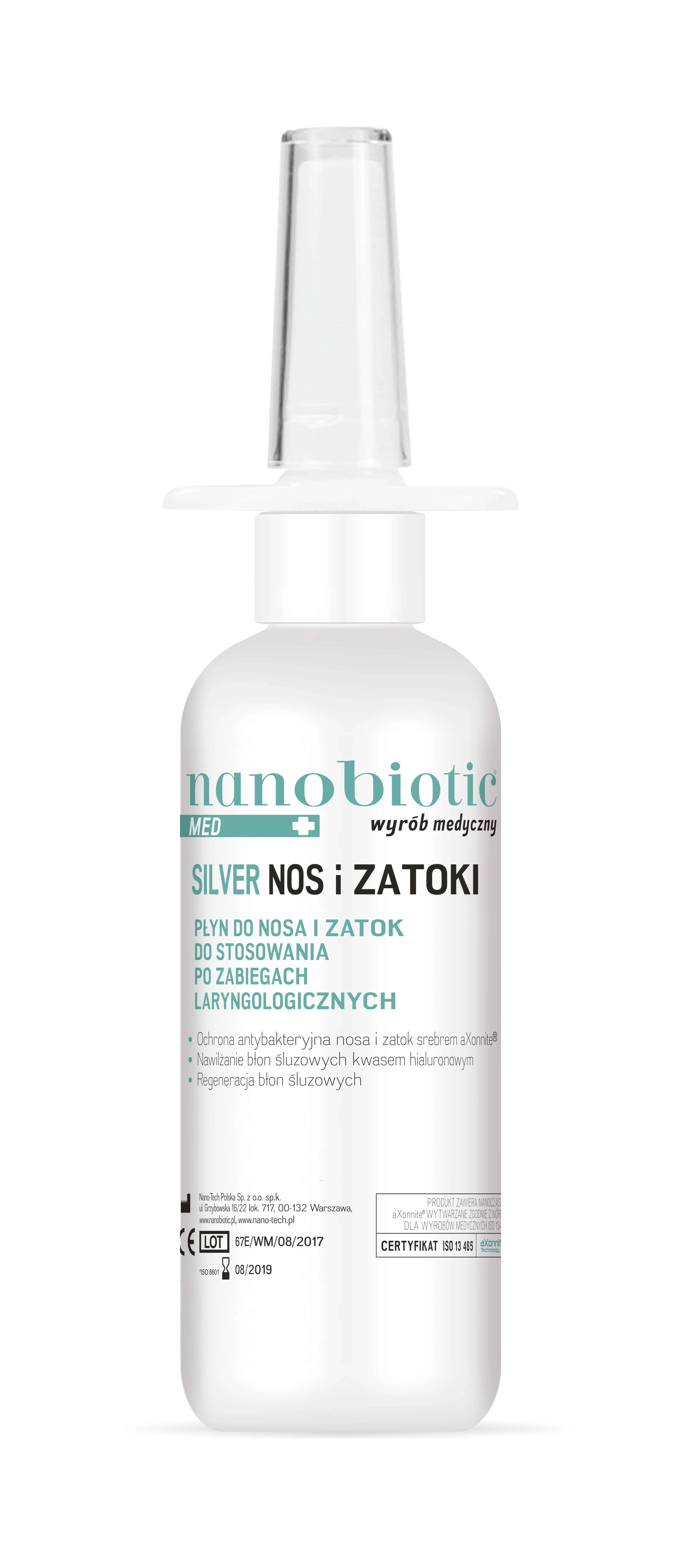 Nanobiotic Med Silver Nos i Zatoki, spray, 30 ml