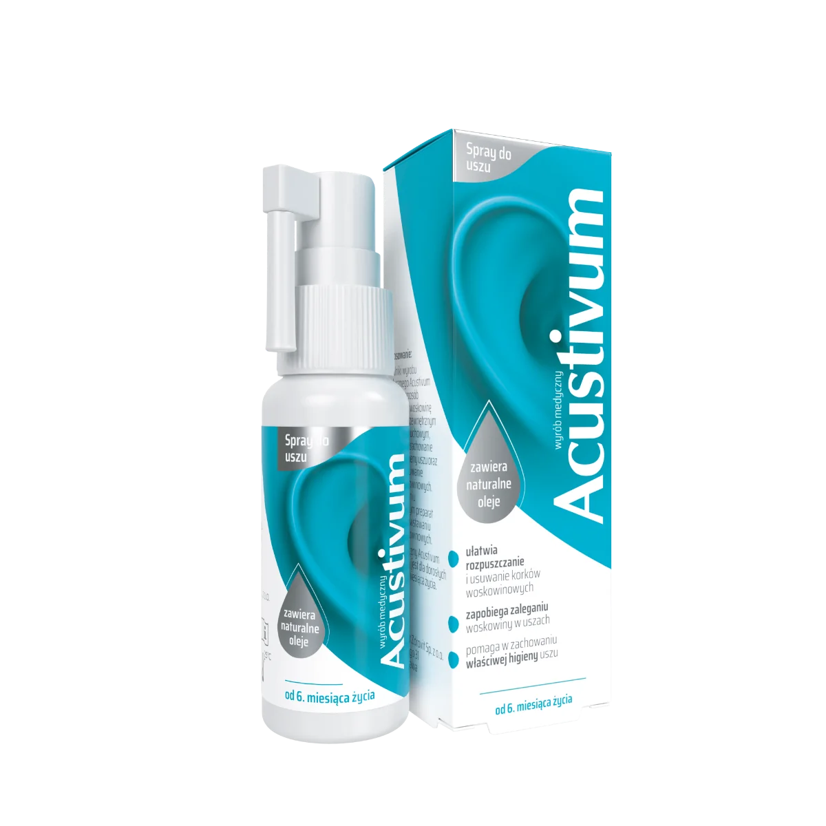 Acustivum, spray do uszu, 20 ml