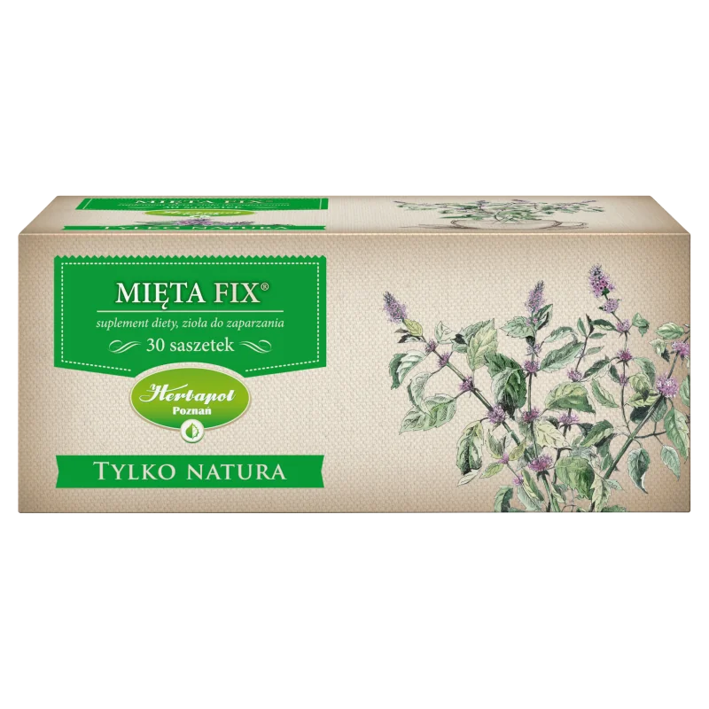 Tylko Natura Mięta fix, zioła do zaparzania, 30 saszetek, 2g