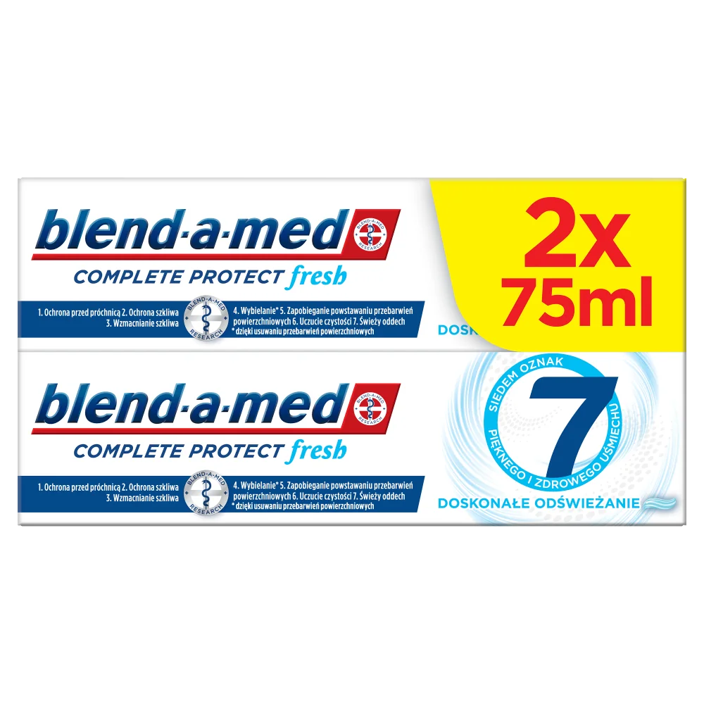 Blend-a-med Complete Protect 7 Extra Fresh, pasta do zębów, 2x75 ml