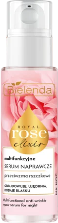 Bielenda Royal Rose multifunkcyjne przeciwzmarszczkowe serum naprawcze na noc, 30 ml