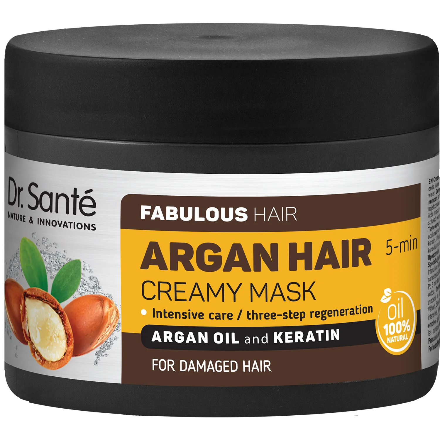 Dr. Santé Argan Hair  kremowa maska do włosów uszkodzonych, 300 ml