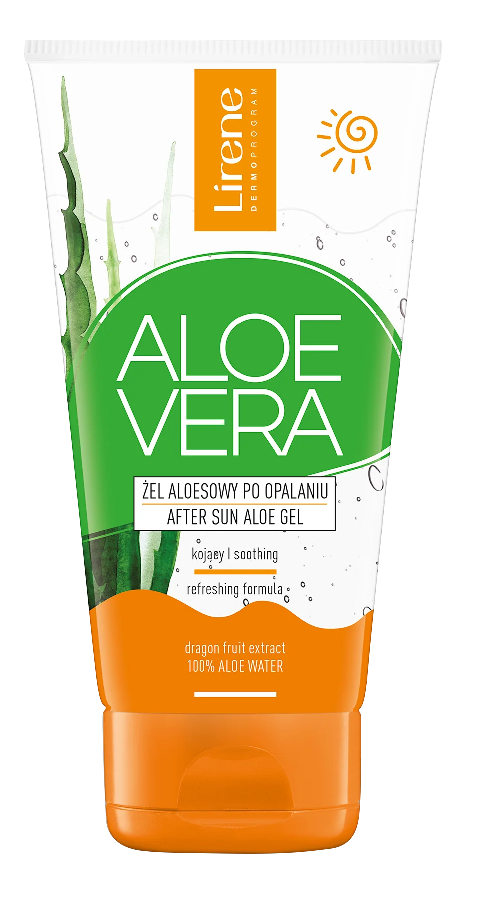 Lirene Sun Aloe Vera, żel aloesowy po opalaniu, 150 ml