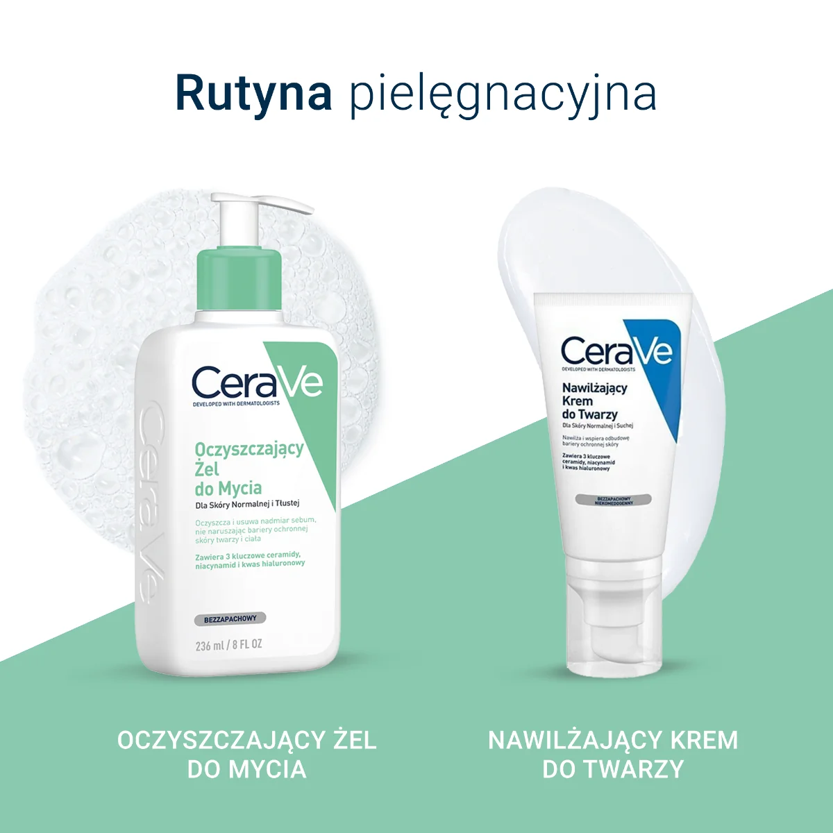 CeraVe żel oczyszczający do mycia z ceramidami, 236 ml