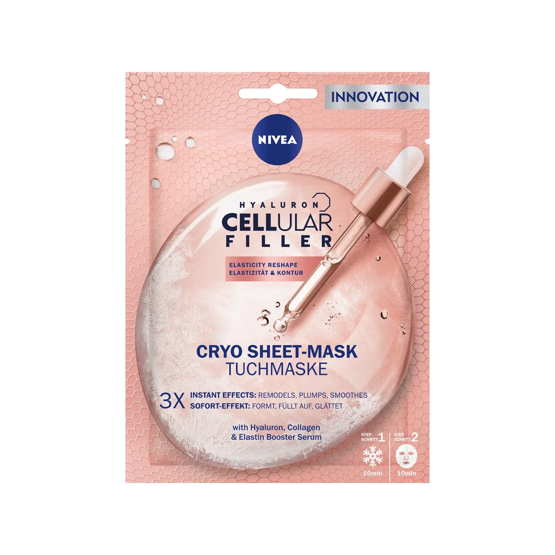 Nivea Cellular Filler Chłodząco-modelująca maska w płachcie, 1 sztuka