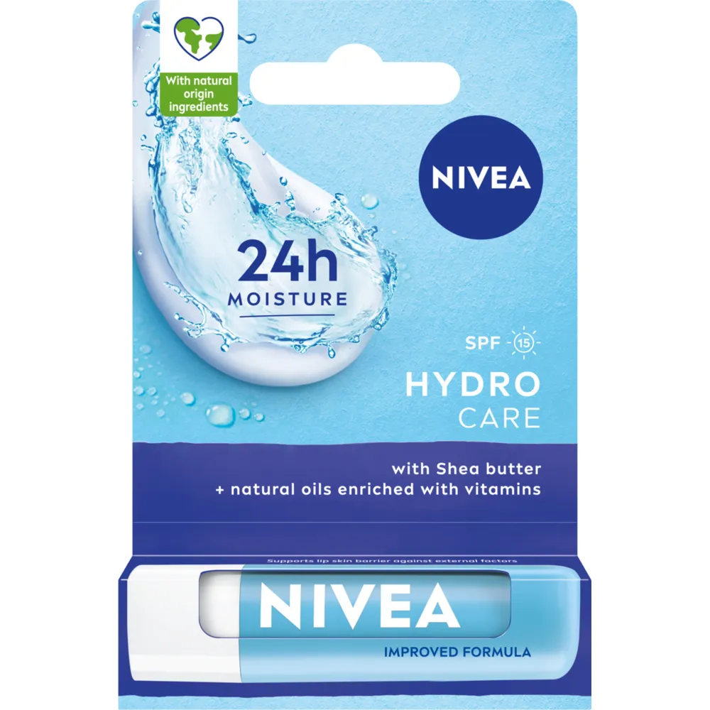 Nivea Hydro Care nawilżająca pomadka do ust, 4,8 g 