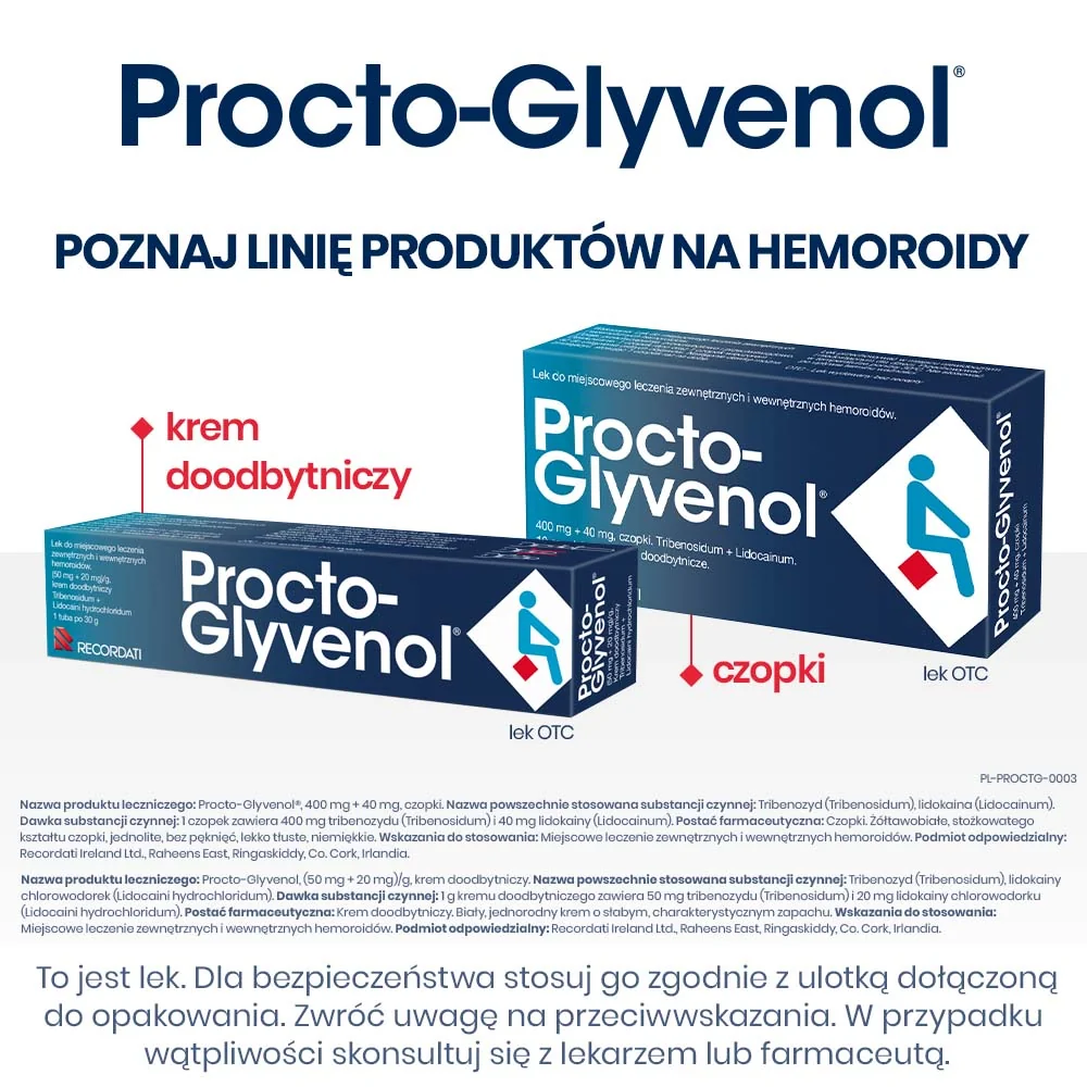 Procto-Glyvenol Complex suplement diety, 30 tabletek