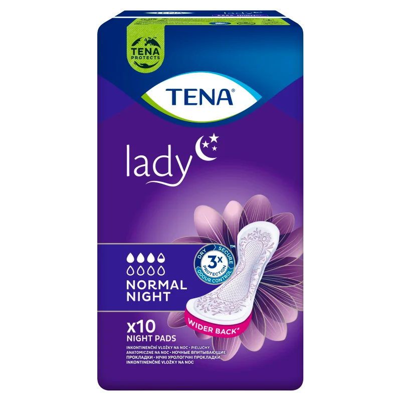 Tena Lady Normal Night, podpaski specjalistyczne, 10 sztuk