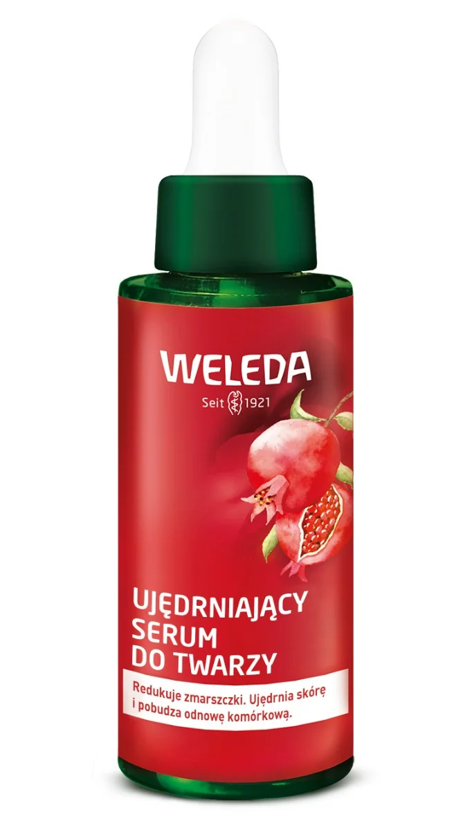 Weleda, ujędrniające serum do twarzy z granatem i peptydami maca, 30 ml