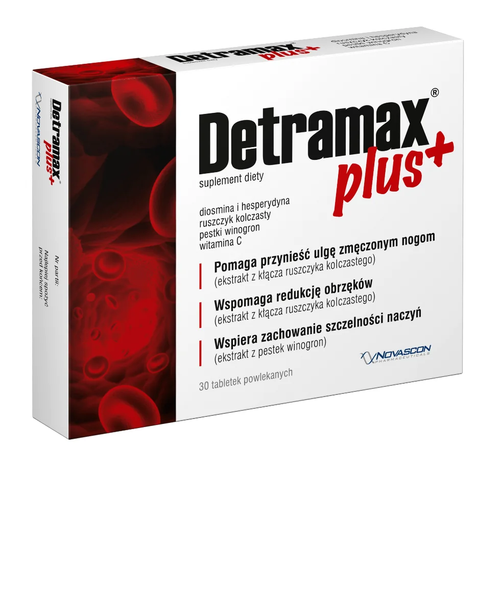 Detramax Plus, suplement diety, 60 tabletek powlekanych