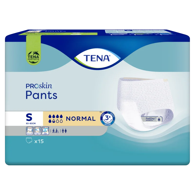 Tena Pants Proskin Normal. small 65-85 cm, majtki chłonne, 15 sztuk